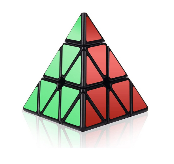 Cub rubik piramida,  3x3x3, Multicolor