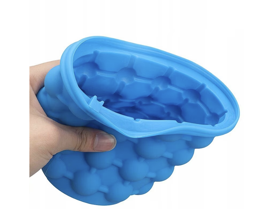 Forma cuburi gheata, Silicon, Albastru