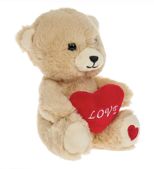 Ursulet de Plus cu Inima Rosie "Love" 15cm