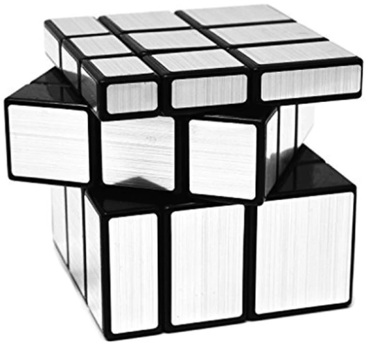 Cub Rubik Mirror 3x3x3 Moyu silver/gold