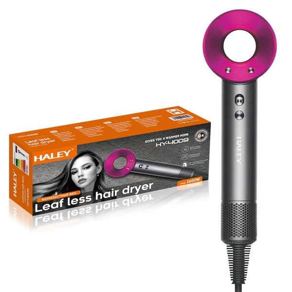Uscător de Păr Profesional Haley HY-4009 – Putere Ultra Ridicată de 1600W, Tehnologie cu Ionizare și Control Avansat al Temperaturii