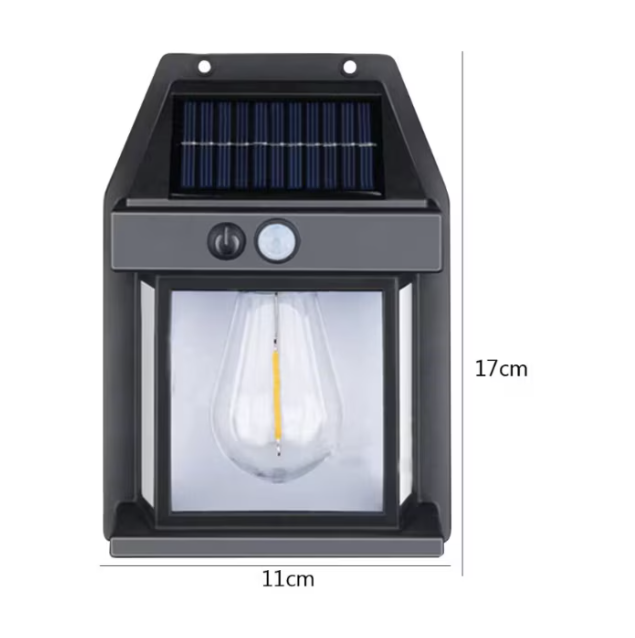 Lampa Led CB 888, cu senzor de lumina pentru perete putere 3W, negru