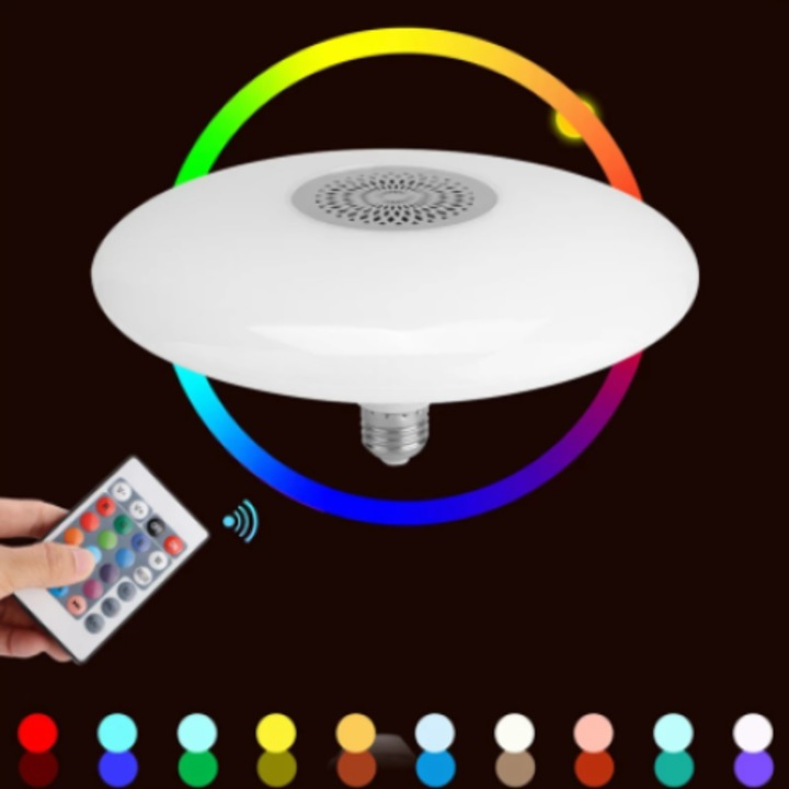 Smart bec cu RGB Difuzor, bluetooth si telecomanda