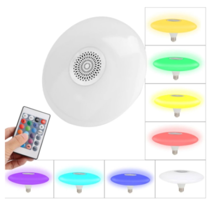 Smart bec cu RGB Difuzor, bluetooth si telecomanda