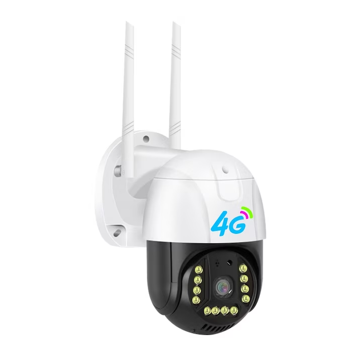 Camera Supraveghere video cu SIM, conexiune 4G 3MP 1280 x 720, intelligent tracking, PTZ, Lan, DVR, NVR Micro SD, Rotire, Alarma miscare, Interior & Exterior