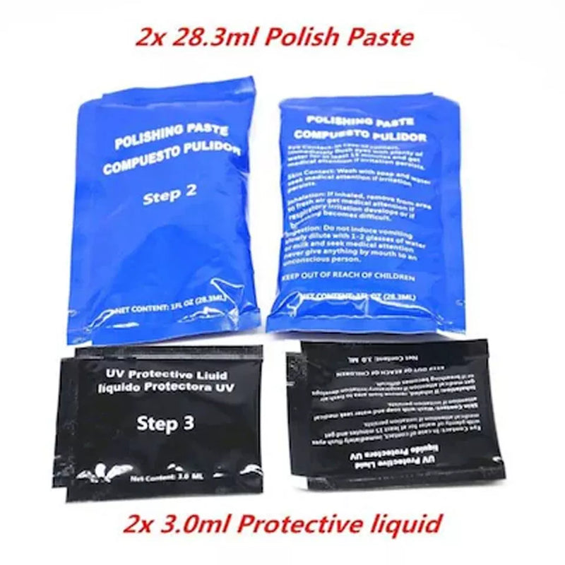 Kit Polish pentru Faruri, Kit Car, Discuri de curatare incluse, Visbella