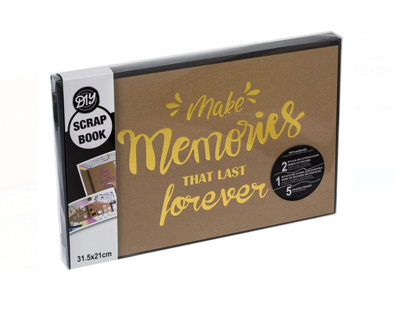 Album Scrapbooking Foil Auriu Make Memories 31.5x21cm