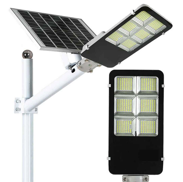 Lampa cu panou solar si suport metalic cu telecomanda si senzor de lumina