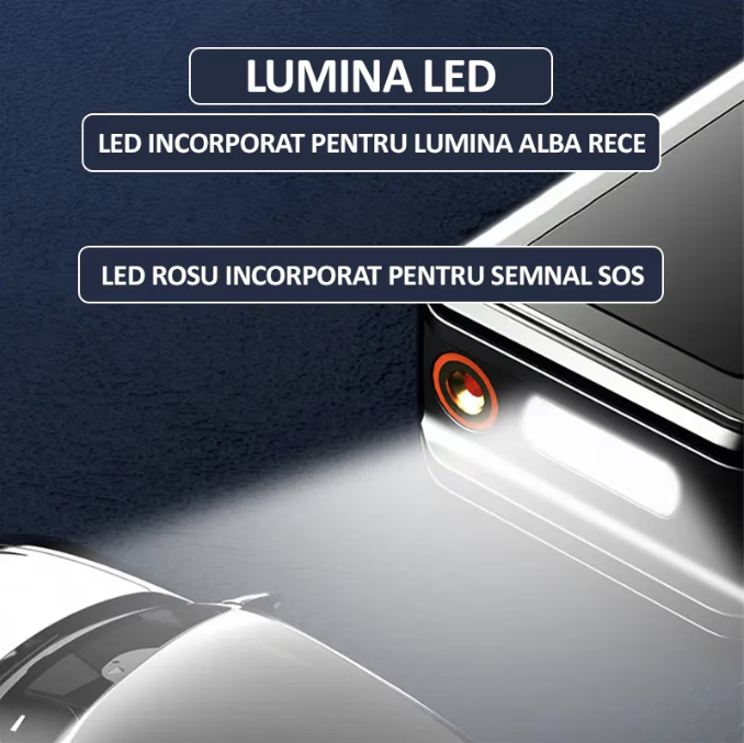 Compresor auto portabil, cu afisaj digital, 4 moduri, 4 capete pentru umflare, husa depozitare, acumulator 2 x 2000mah, pompa electrica pentru umflat, 10.3 BAR, functie powerbank, incarcare tip c, lumina LED, 30l/min, 60W, CX-229