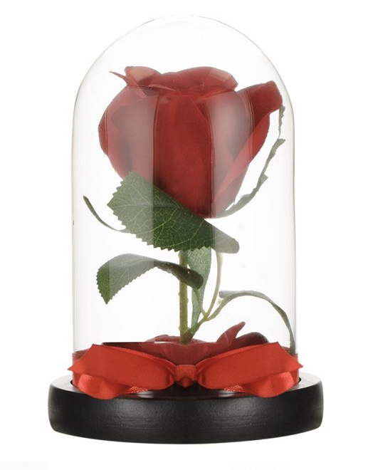 Cupola Decorativa cu Trandafir Rosu 17cm