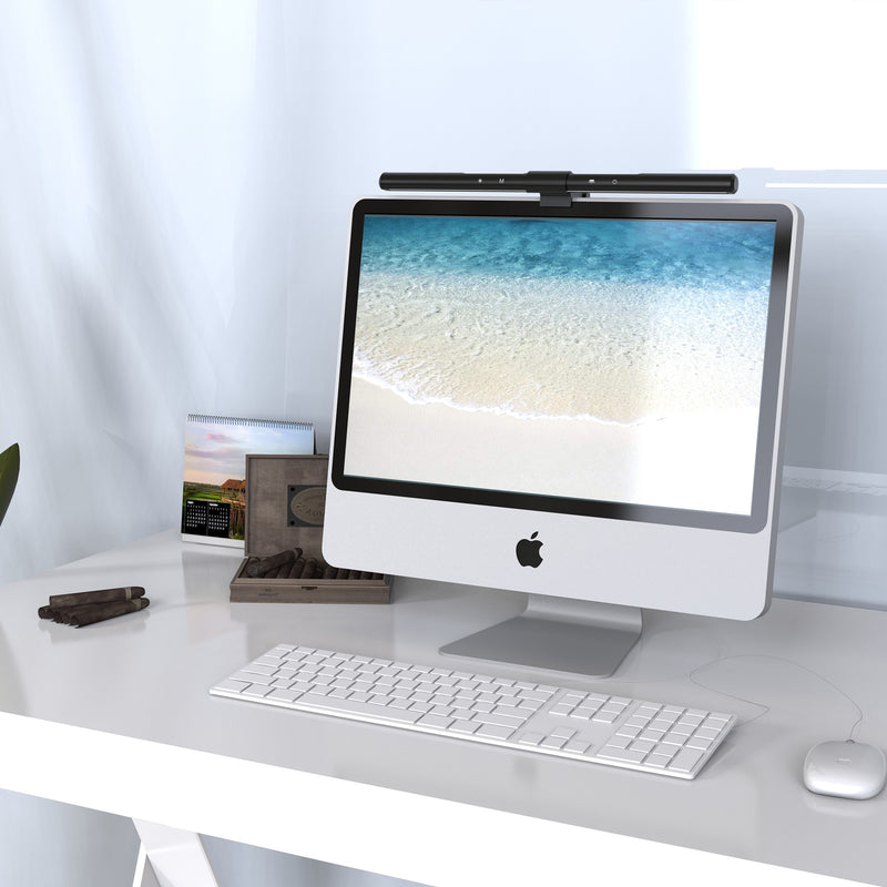 Veioza LED Office, pentru monitor / laptop, 4.5W, 255lm, lumina calda / rece, USB, control tactil, 4 trepte de lumina, 40 cm