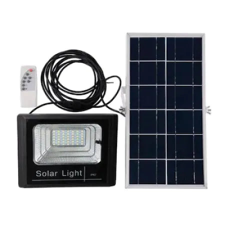 Lampa solara tip Proiector LED SMD 60W cu Panou solar si telecomanda