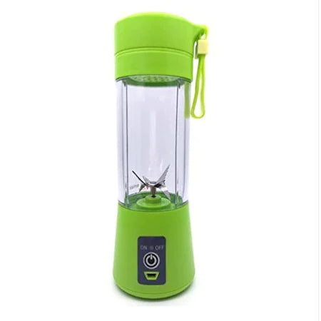 Mini blender portabil, electric, pentru prepararea de sucuri, 6 lame, verde