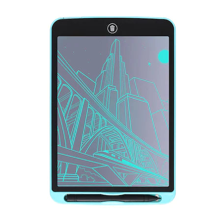 Tableta LCD pentru scris si desenat copii, 10.5 inch , Albastru petrol/ Negru