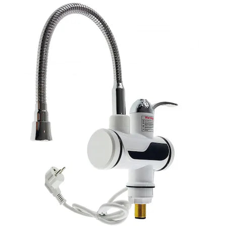 Robinet Electric Flexibil pentru Incalzit Apa cu Afisaj LED, Apa Calda Instant 30°C-60°C