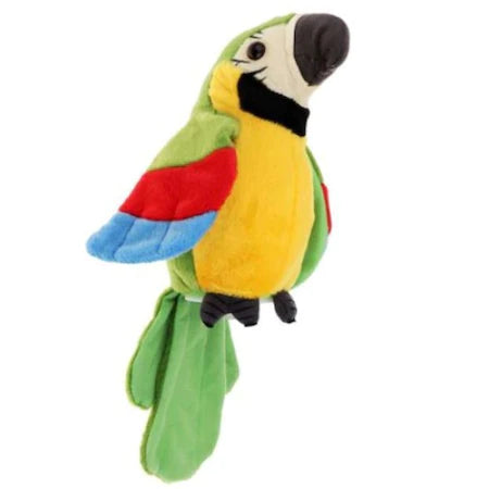 Jucarie interactiva, Papagal vorbitor care repeta tot ce aude, isi misca aripile si corpul, distractie in familie