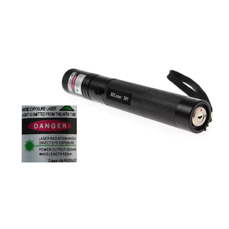Laser pointer verde puternic cu acumulator 10000 mW, 16 km,1 acumulator Li-ion 8800mAh