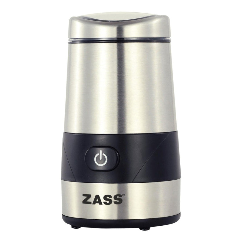 Rasnita cafea Zass, 200 W, 60 g, functie Pulse, argintiu