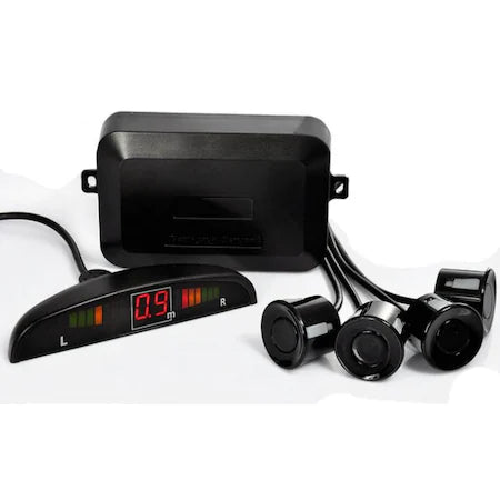 Senzori parcare cu display LED, negru
