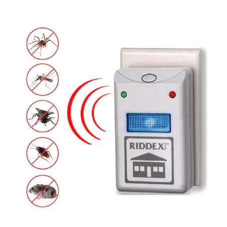Aparat cu ultrasunete si unde electromagnetice Riddex Original anti rozatoare si insecte