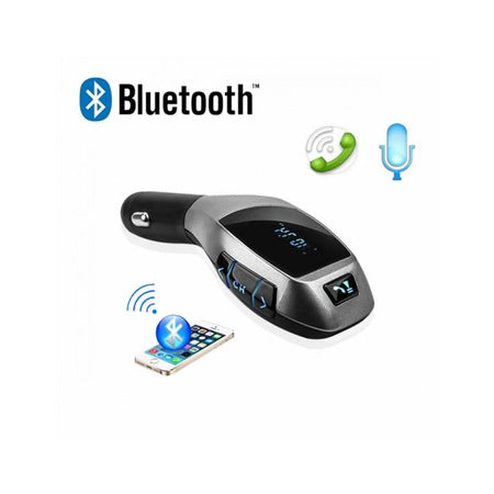 Modulator Auto X6 cu Bluetooth, Handsfree, port USB, slot card microSD