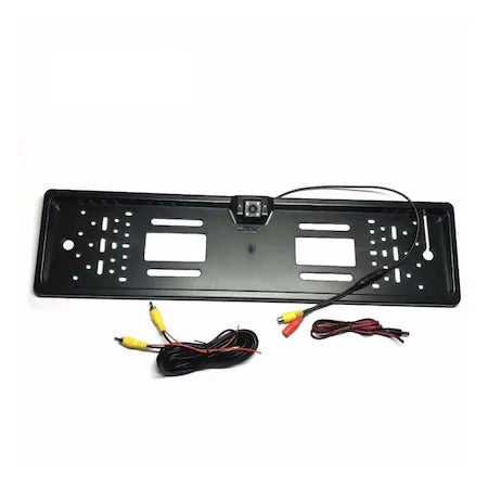 Suport numar auto cu camera video marsarier cu IR, unghi filmare 170 grade