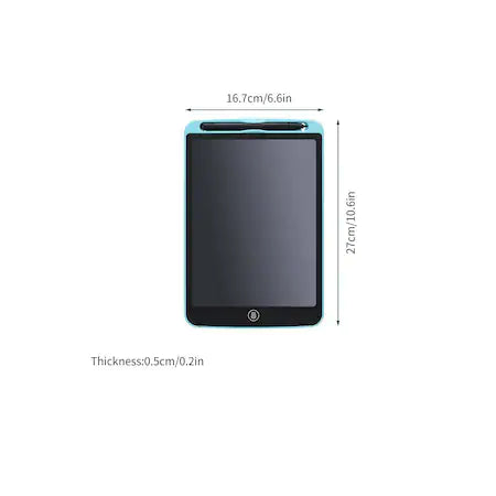 Tableta LCD pentru scris si desenat copii, 10.5 inch , Albastru petrol/ Negru