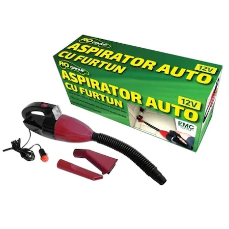 Aspirator auto cu furtun si lampa iluminare 12V, 35 W