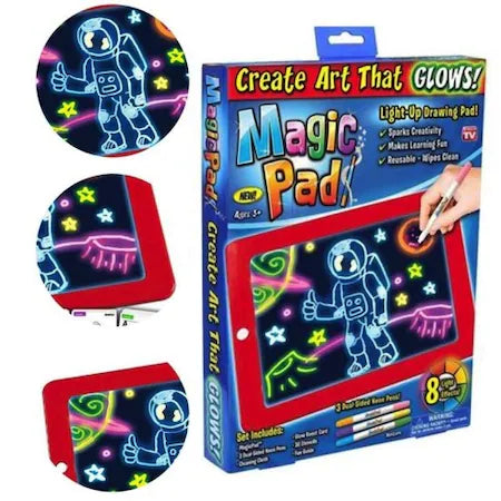 Tableta de desen interactiva cu 8 efecte luminoase, Magic Pad