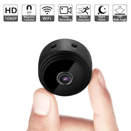 1+1 GRATIS! Mini Camera de Supraveghere, Functie Audio/Video, Night Vision, Wifi, Full HD 1080p, Negru