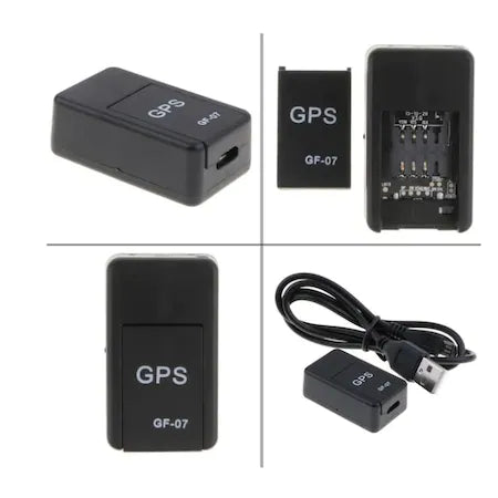 Dispozitiv mini GF-07, Localizare GPS, Compatibil cu iOS/Android, 35x20x14 mm, Negru