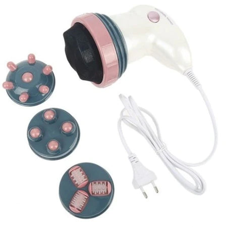 Aparat de masaj anticelulitic profesional 4 in 1 device, masaj profund, infrarosu, stimularea circulatiei, mov