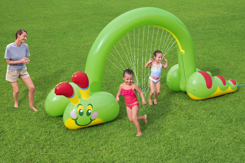 Centru de joaca copii, Bestway, gonflabil, vinil, verde, 338 x 110 x 188 cm