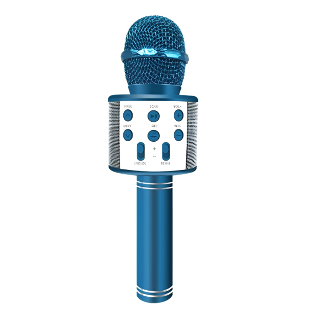 Microfon Karaoke de copii Wireless , Boxa integrata, Card SD, multifunctional, stereo