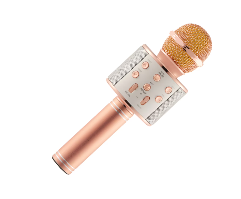 Microfon Karaoke de copii Wireless , Boxa integrata, Card SD, multifunctional, stereo
